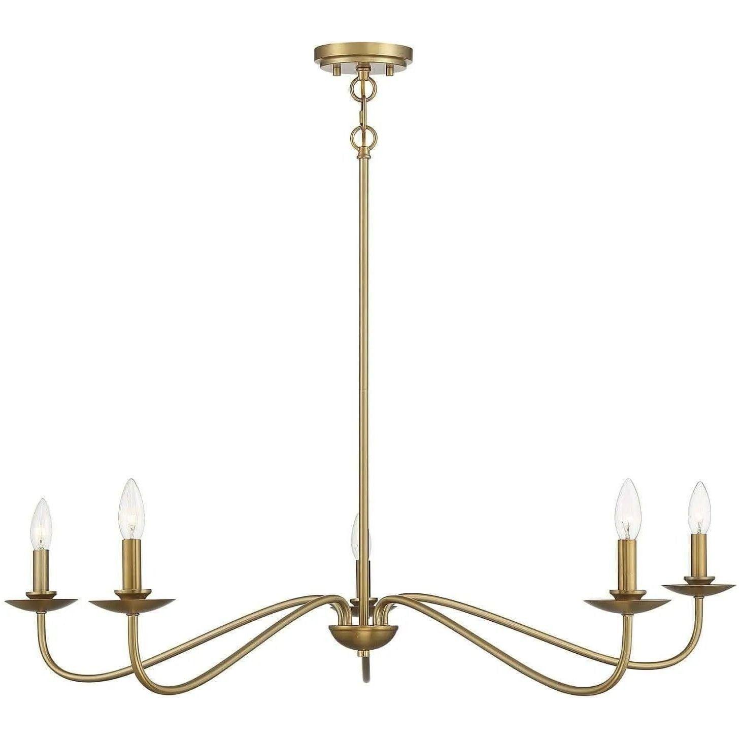Meridian Lite Trends - Meridian Five Light Chandelier - M10085NB - Canada Light Shop