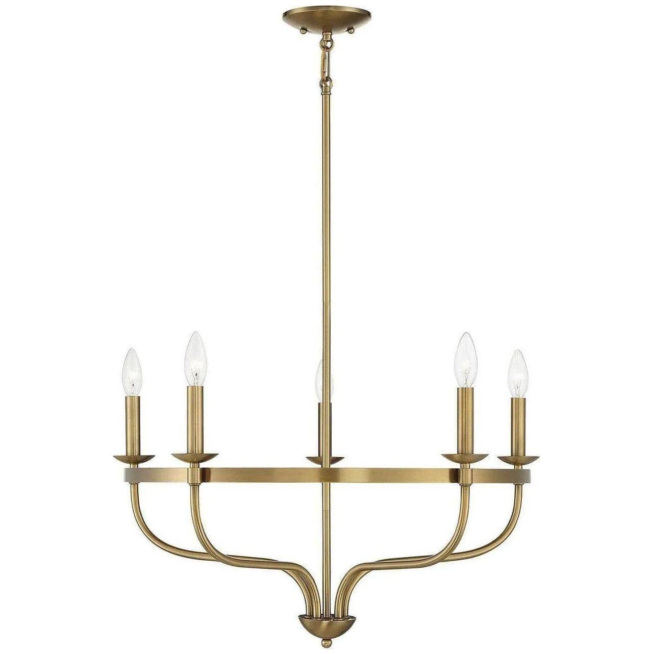 Meridian Lite Trends - Meridian Five Light Chandelier - M10087NB - Canada Light Shop