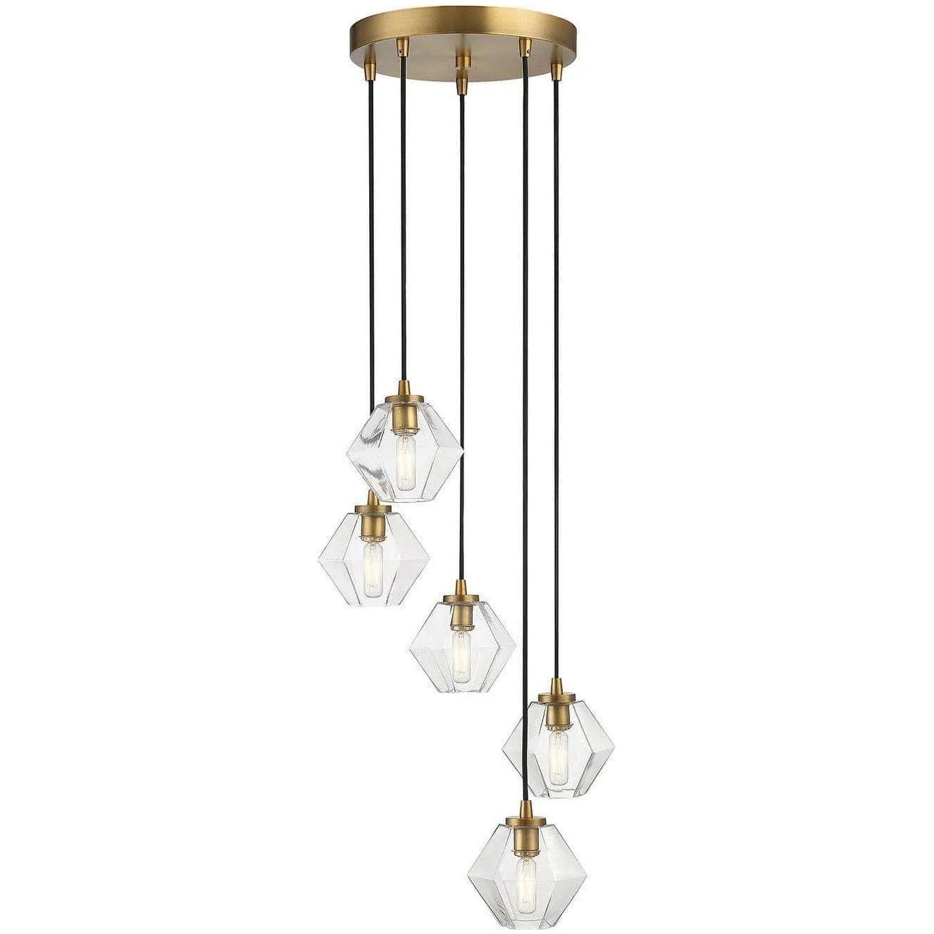 Meridian Lite Trends - Meridian Five Light Chandelier - M10095NB - Canada Light Shop