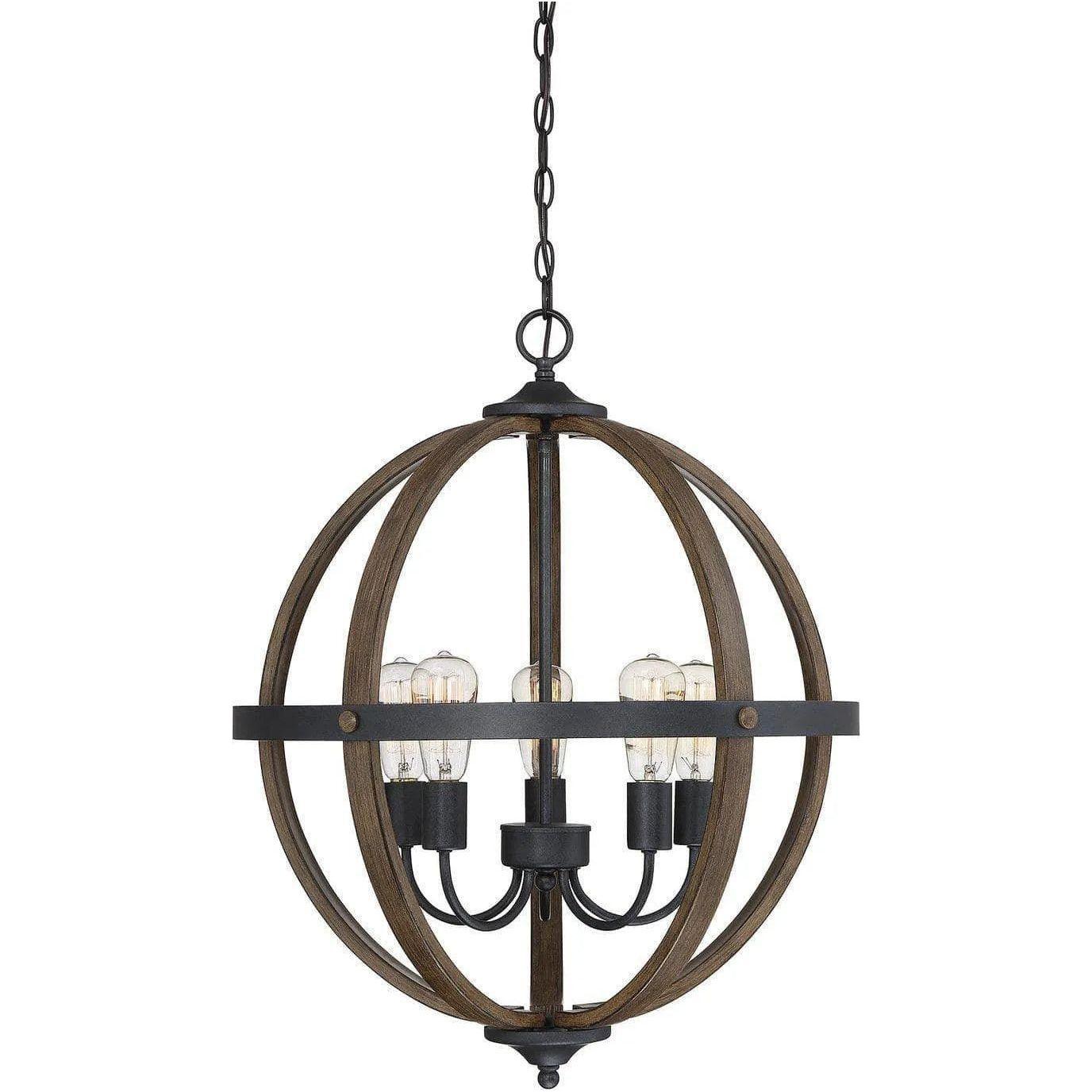 Meridian Lite Trends - Meridian Five Light Chandelier - M70041WB - Canada Light Shop