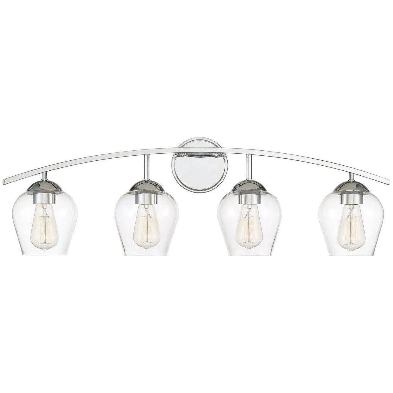 Meridian Lite Trends - Meridian Four Light Bath Bar - M80033CH - Canada Light Shop