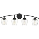 Meridian Lite Trends - Meridian Four Light Bath Bar - M80033MBK - Canada Light Shop