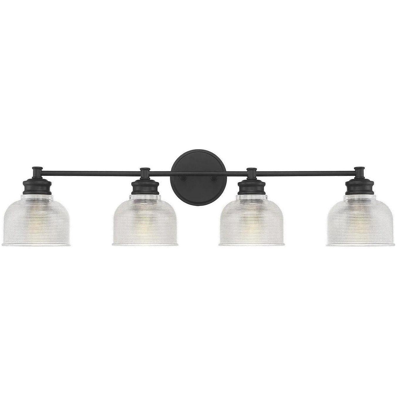 Meridian Lite Trends - Meridian Four Light Bath Bar - M80036MBK - Canada Light Shop