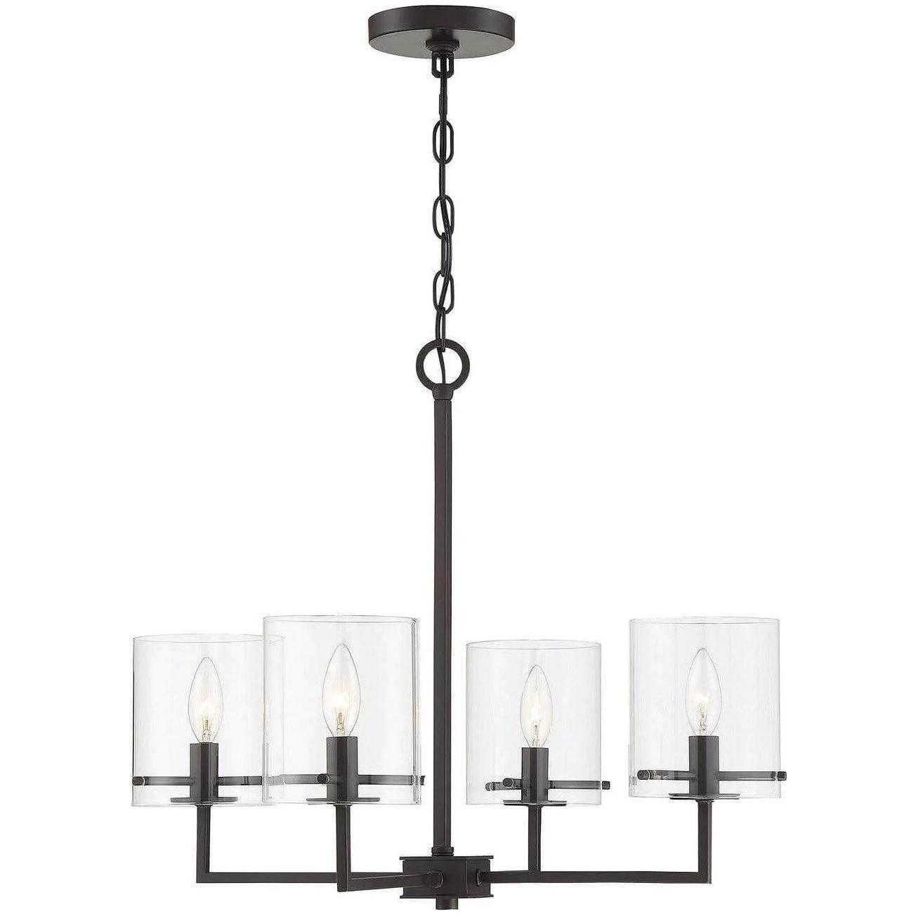 Meridian Lite Trends - Meridian Four Light Chandelier - M10076ORB - Canada Light Shop