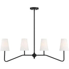 Meridian Lite Trends - Meridian Four Light Linear Chandelier - M10078MBK - Canada Light Shop
