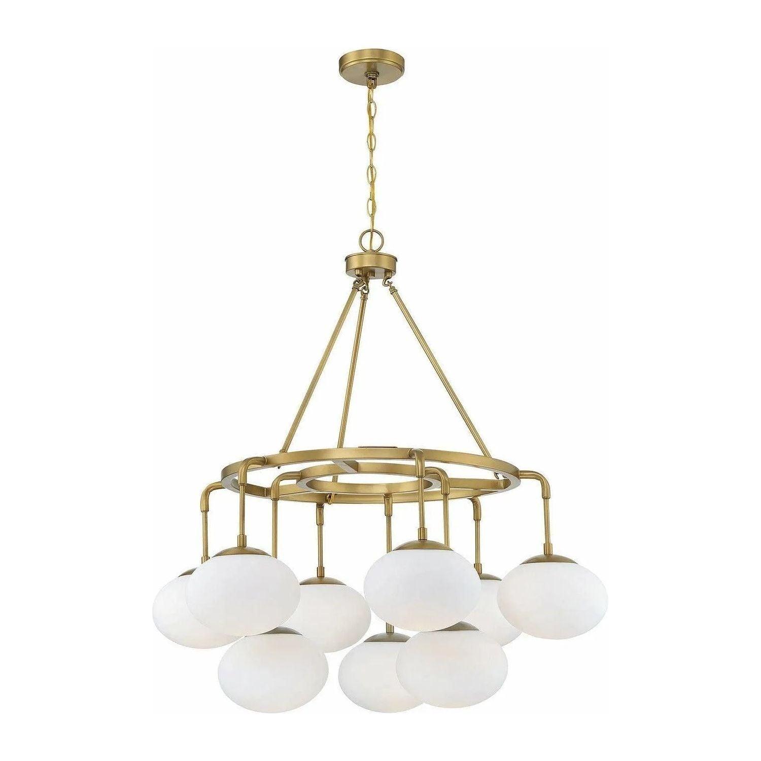Meridian Lite Trends - Meridian Nine Light Chandelier - M10098NB - Canada Light Shop