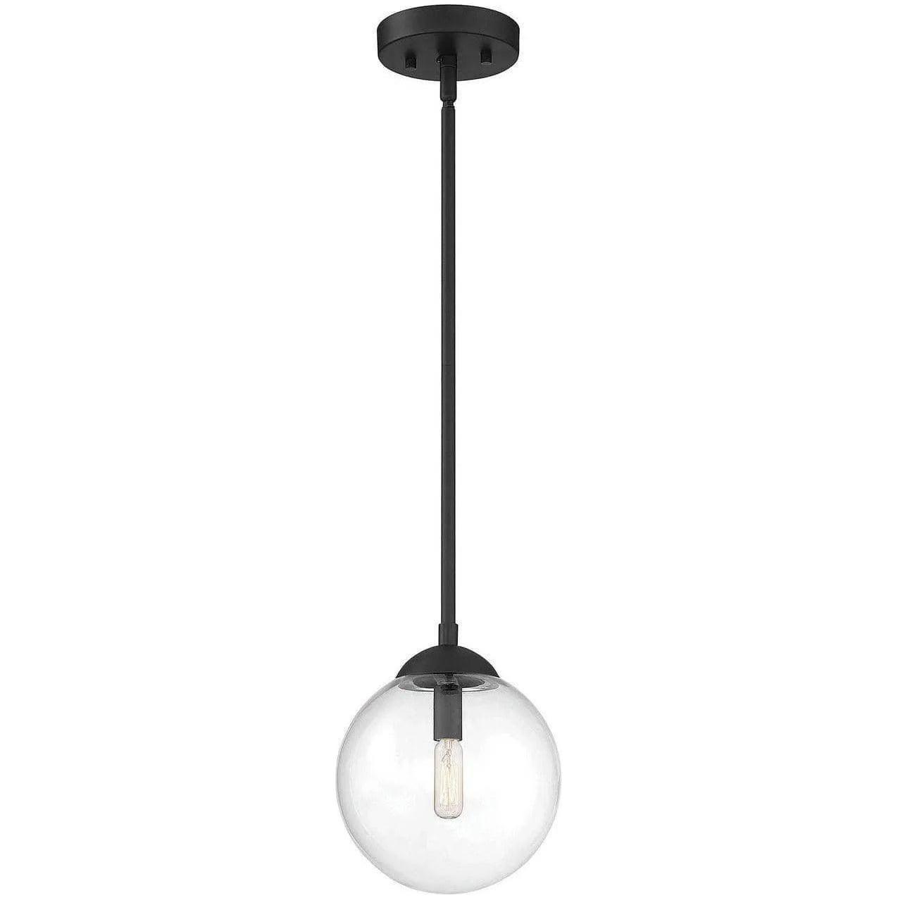 Meridian Lite Trends - Meridian One Light Mini Pendant - M70067MBK - Canada Light Shop