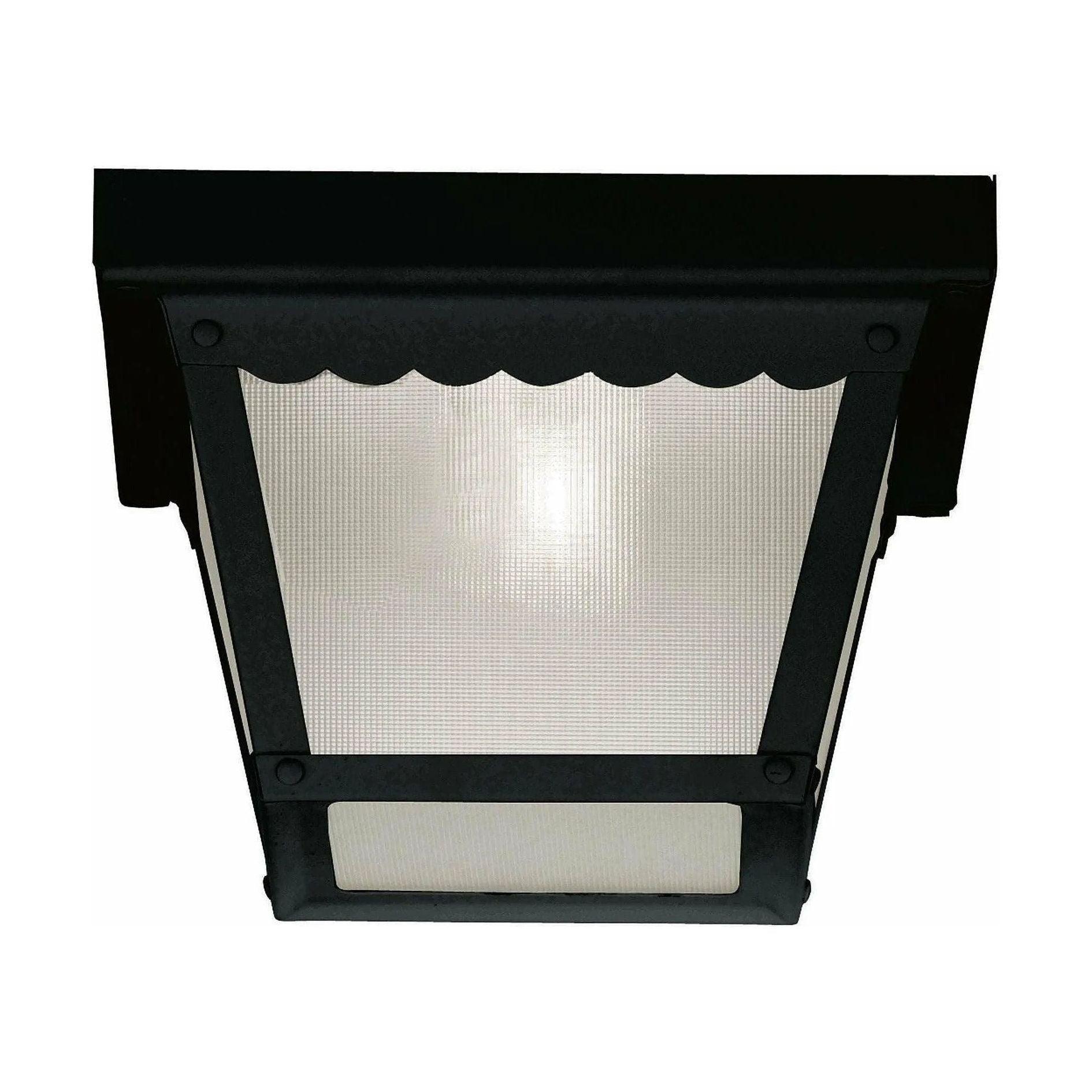 Meridian Lite Trends - Meridian One Light Outdoor Flush Mount - M50058BK - Canada Light Shop