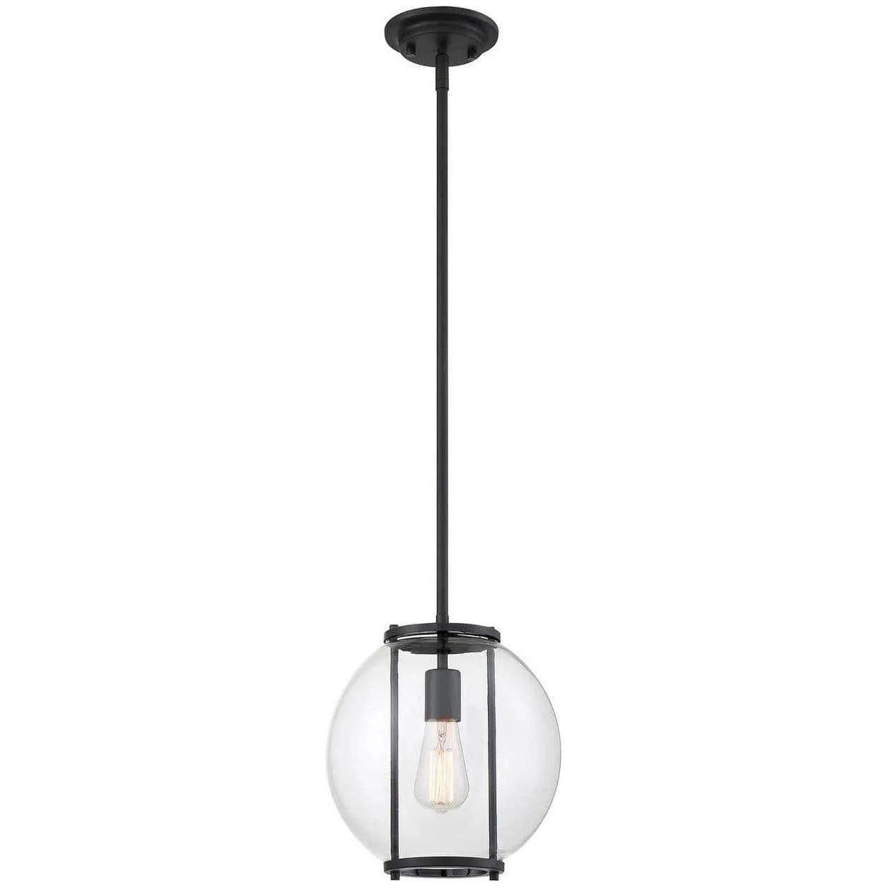 Meridian Lite Trends - Meridian One Light Outdoor Mini Pendant - M50045BK - Canada Light Shop