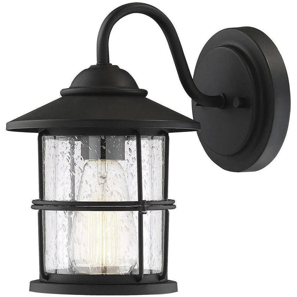 Meridian Lite Trends - Meridian One Light Outdoor Wall Sconce - M50014BK - Canada Light Shop