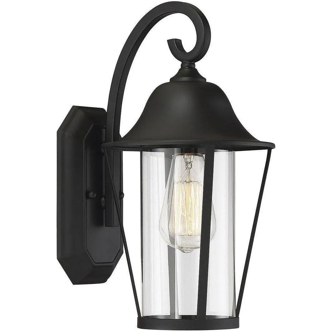 Meridian Lite Trends - Meridian One Light Outdoor Wall Sconce - M50023BK - Canada Light Shop