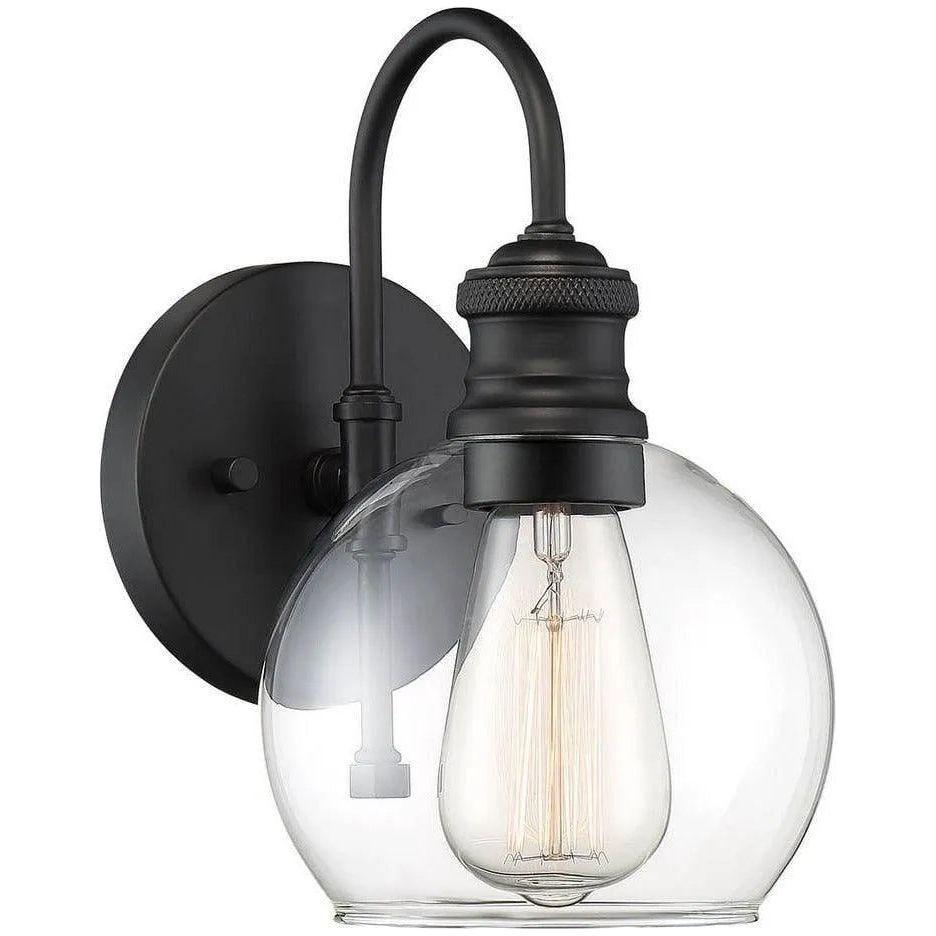 Meridian Lite Trends - Meridian One Light Outdoor Wall Sconce - M50040BK - Canada Light Shop