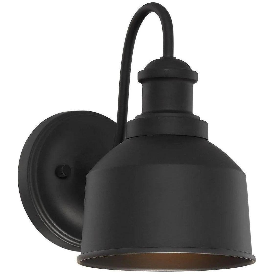 Meridian Lite Trends - Meridian One Light Outdoor Wall Sconce - M50046BK - Canada Light Shop