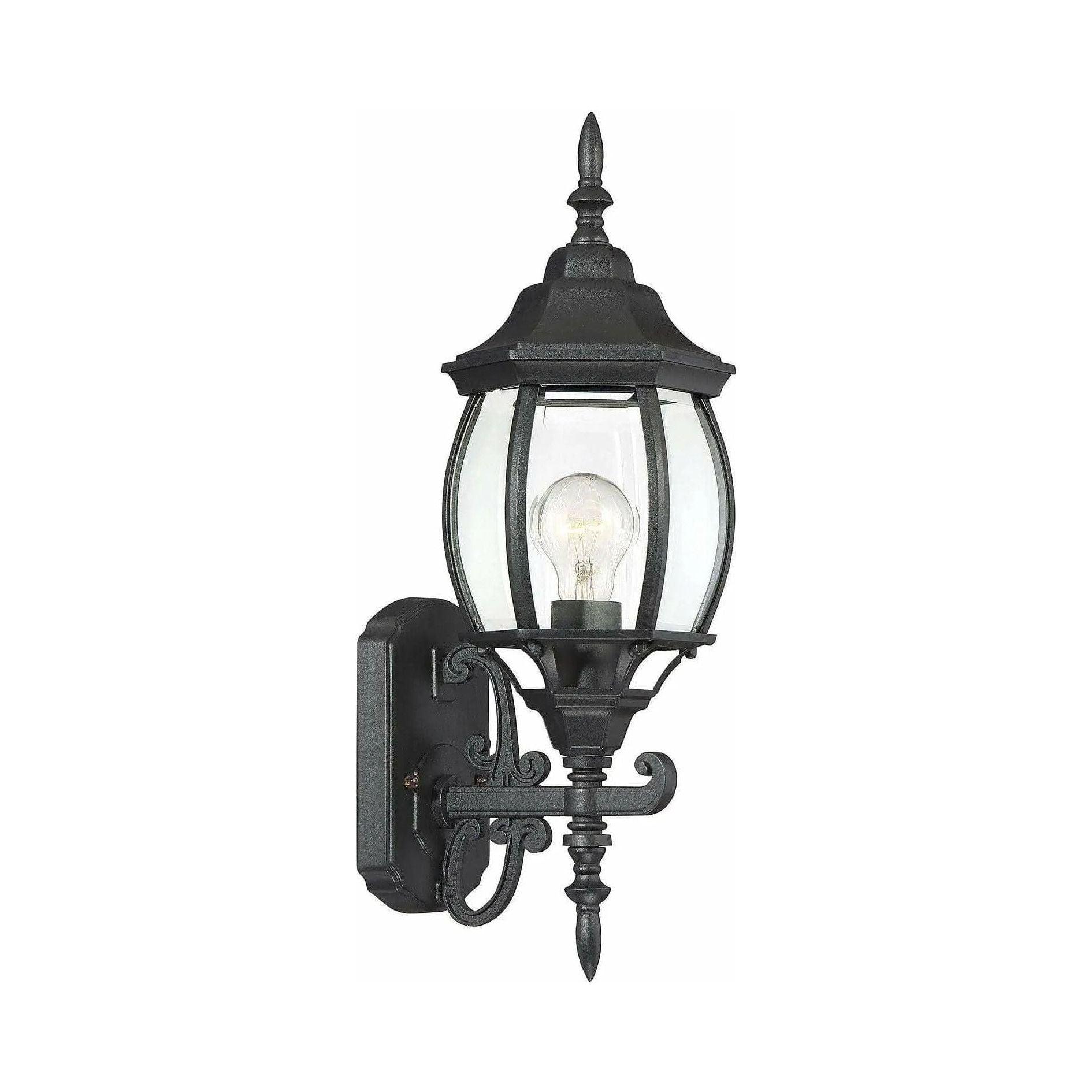Meridian Lite Trends - Meridian One Light Outdoor Wall Sconce - M50054BK - Canada Light Shop
