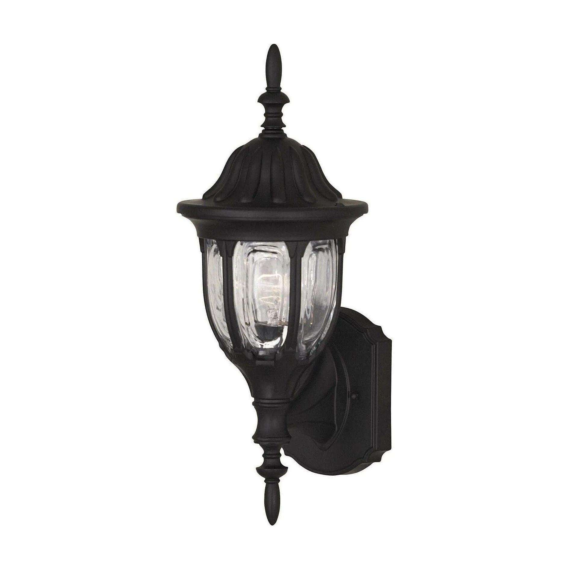 Meridian Lite Trends - Meridian One Light Outdoor Wall Sconce - M50057BK - Canada Light Shop