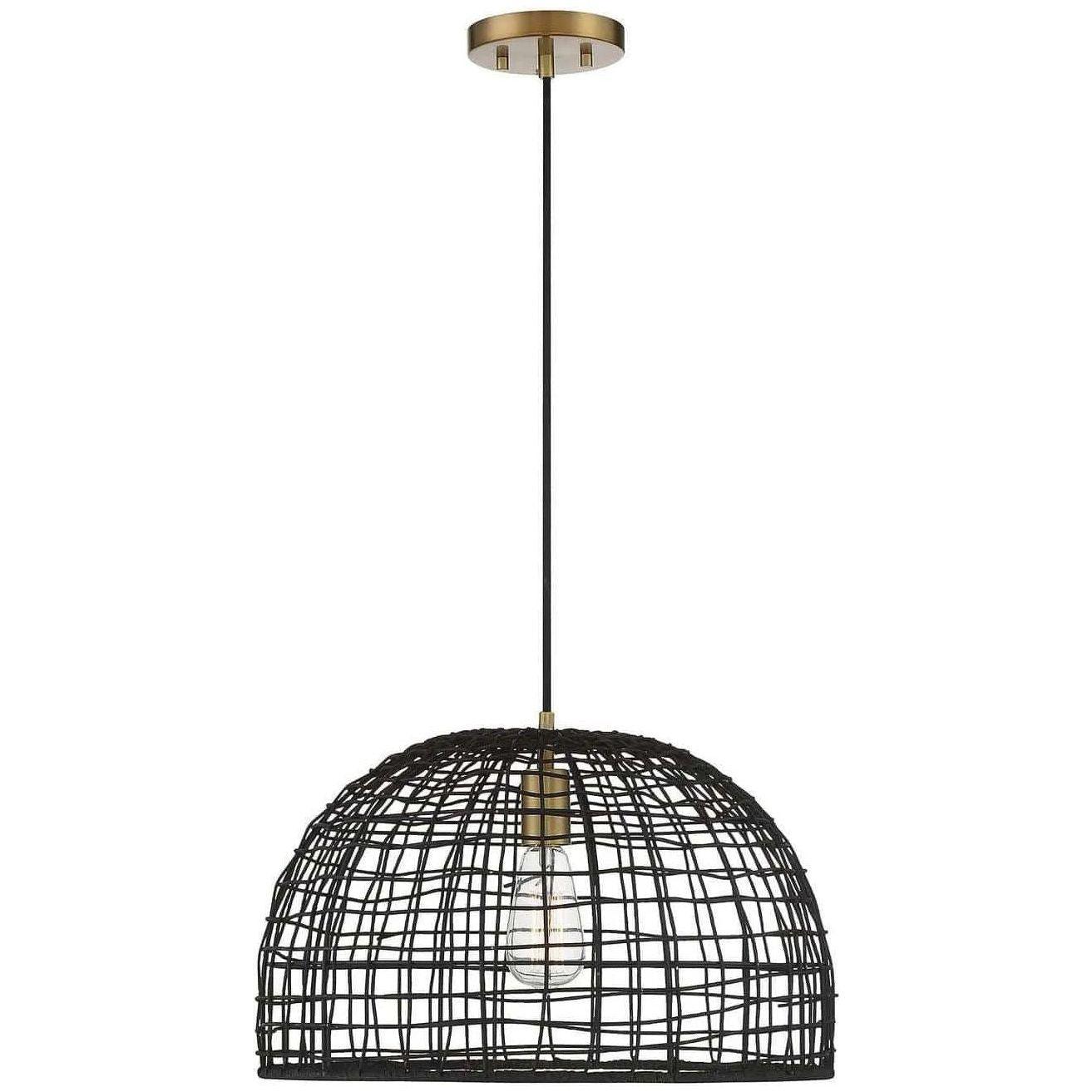 Meridian Lite Trends - Meridian One Light Pendant - M70105BRNB - Canada Light Shop