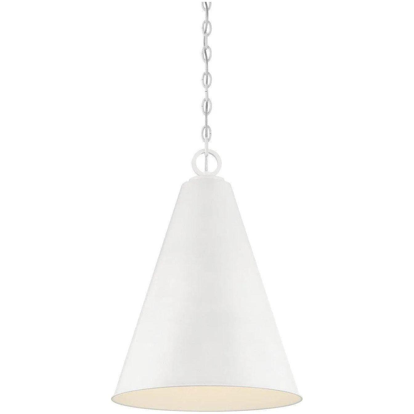 Meridian Lite Trends - Meridian One Light Pendant - M70112WH - Canada Light Shop
