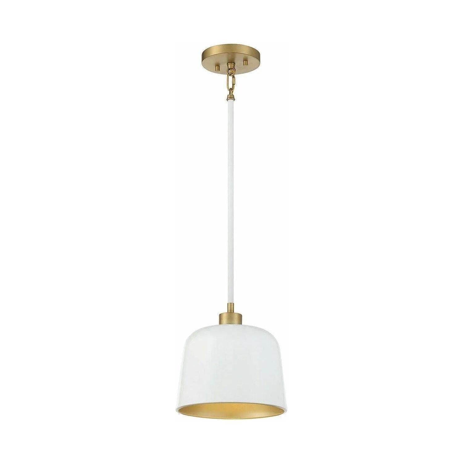 Meridian Lite Trends - Meridian One Light Pendant - M70118WHNB - Canada Light Shop
