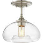 Meridian Lite Trends - Meridian One Light Semi Flush Mount - M60017BN - Canada Light Shop