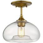 Meridian Lite Trends - Meridian One Light Semi Flush Mount - M60017NB - Canada Light Shop