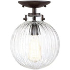 Meridian Lite Trends - Meridian One Light Semi Flush Mount - M60056ORB - Canada Light Shop