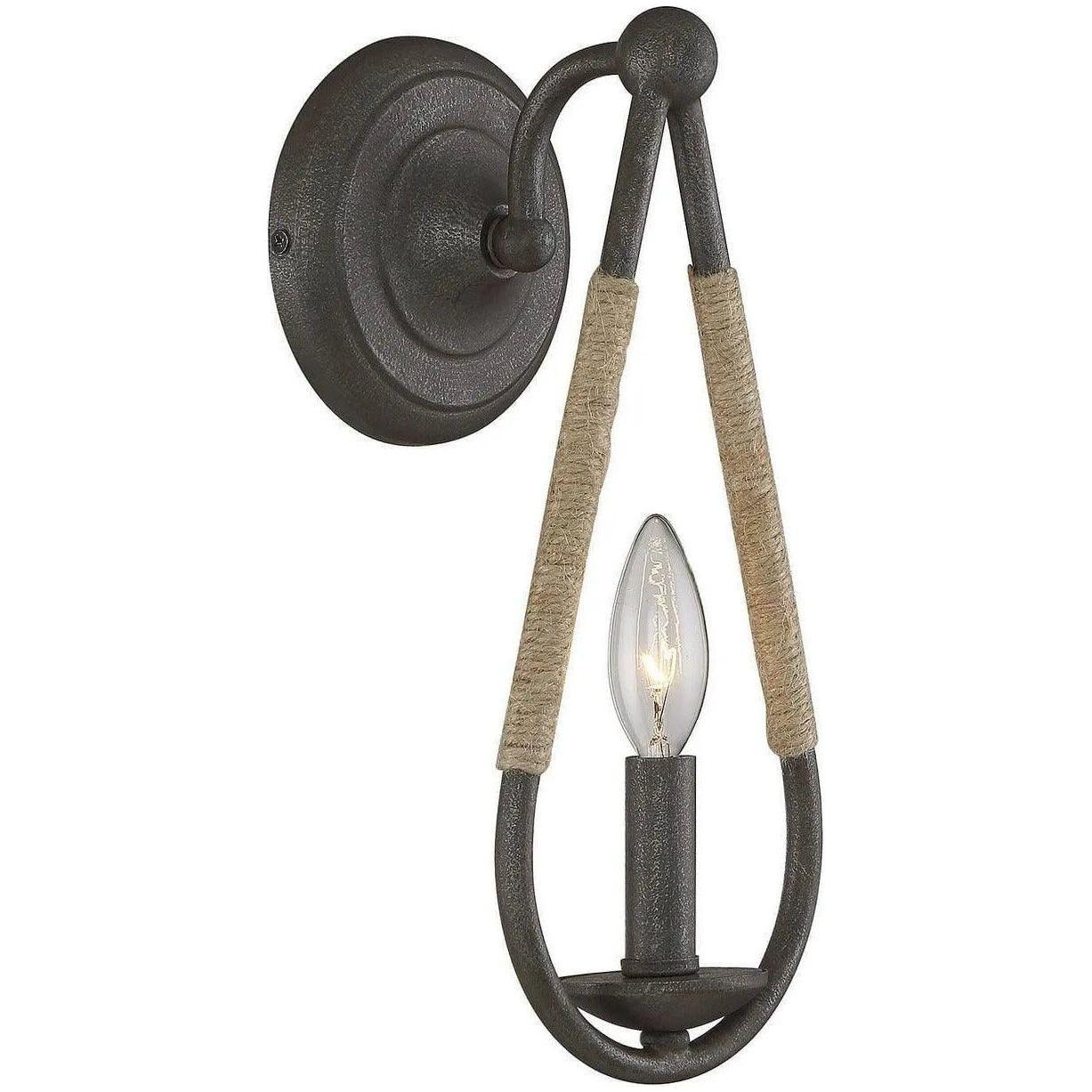 Meridian Lite Trends - Meridian One Light Wall Sconce - M90002RN - Canada Light Shop