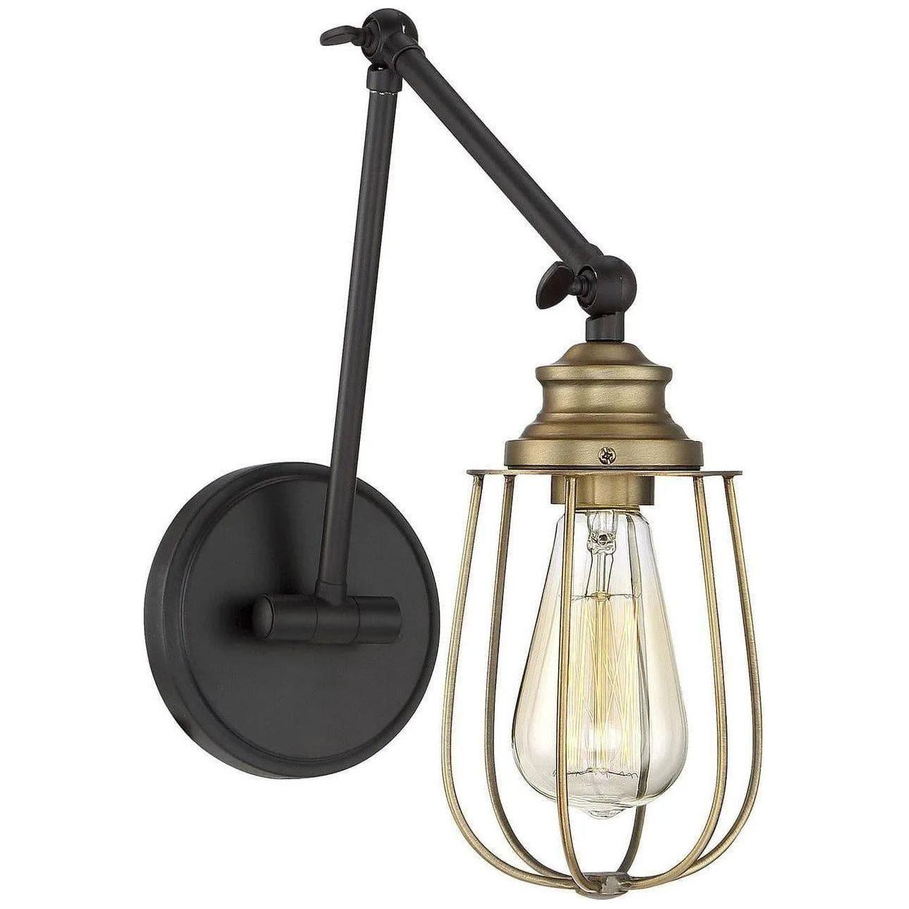 Meridian Lite Trends - Meridian One Light Wall Sconce - M90022MBK - Canada Light Shop