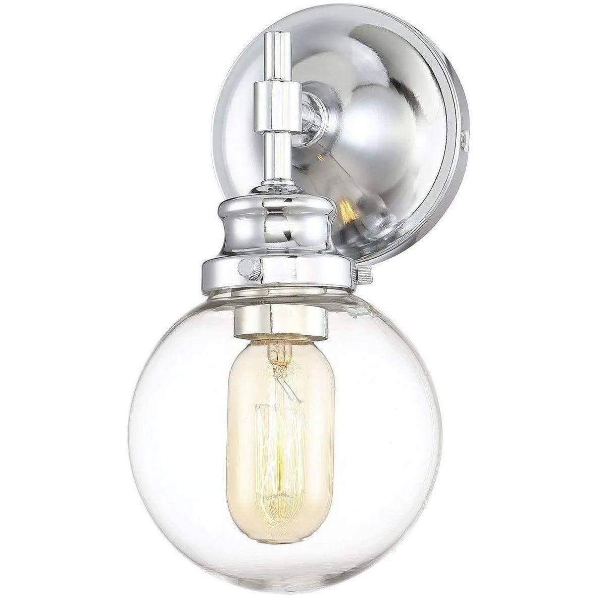 Meridian Lite Trends - Meridian One Light Wall Sconce - M90024CH - Canada Light Shop