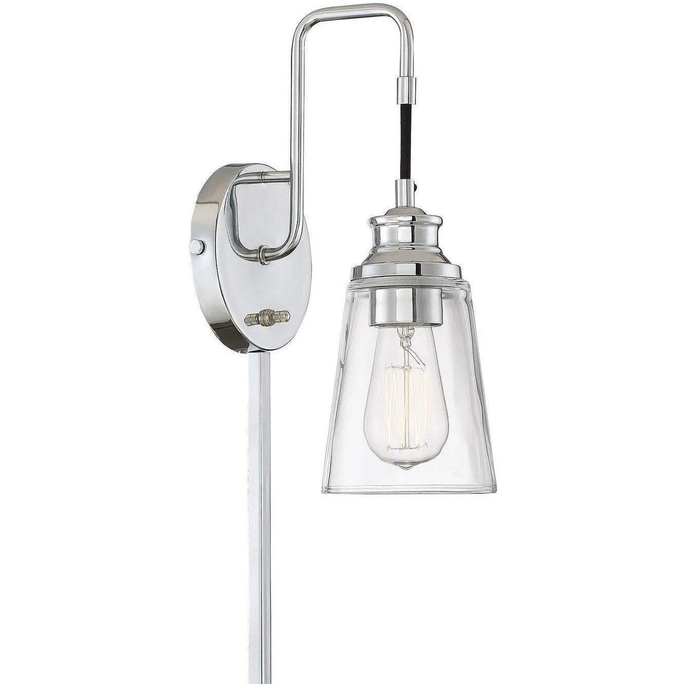Meridian Lite Trends - Meridian One Light Wall Sconce - M90053CH - Canada Light Shop