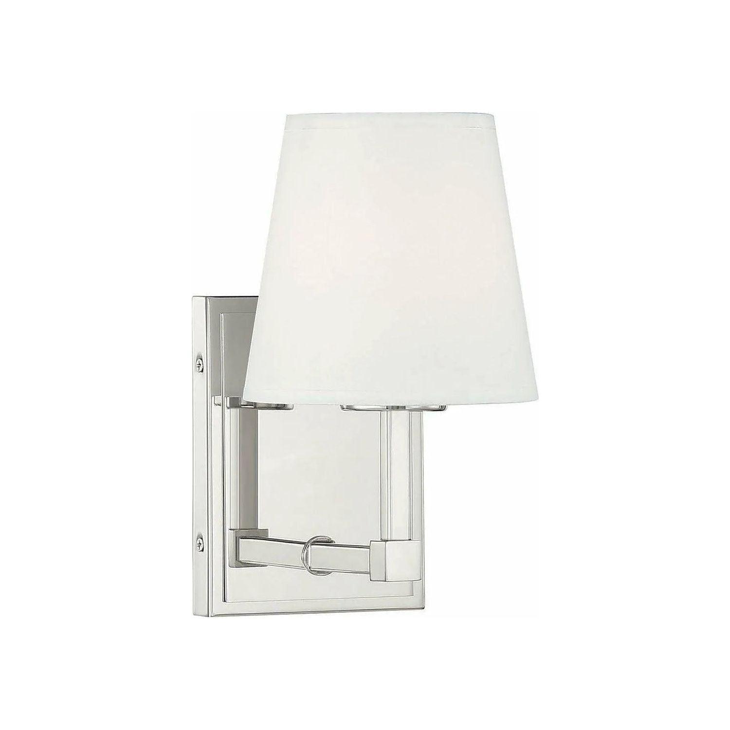 Meridian Lite Trends - Meridian One Light Wall Sconce - M90071PN - Canada Light Shop