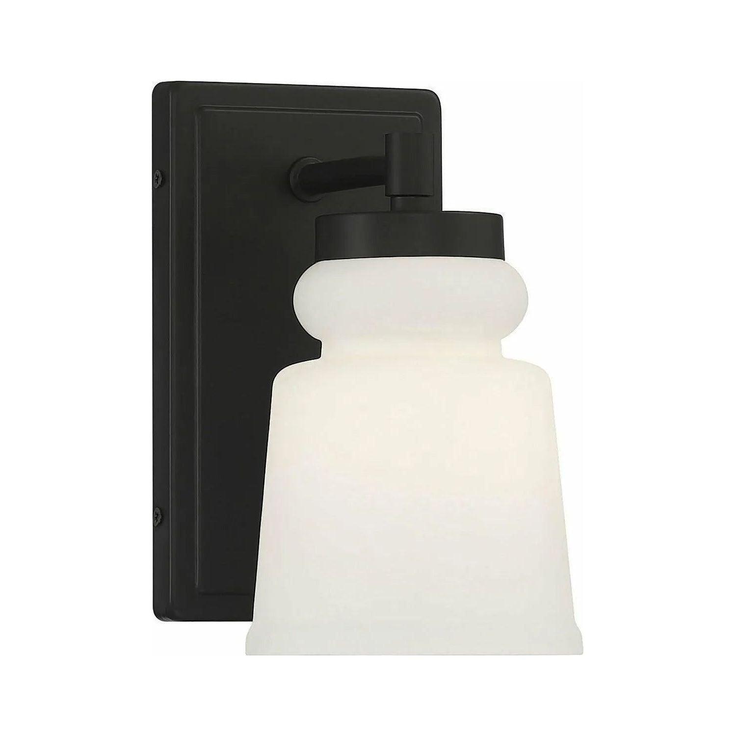 Meridian Lite Trends - Meridian One Light Wall Sconce - M90073MBK - Canada Light Shop