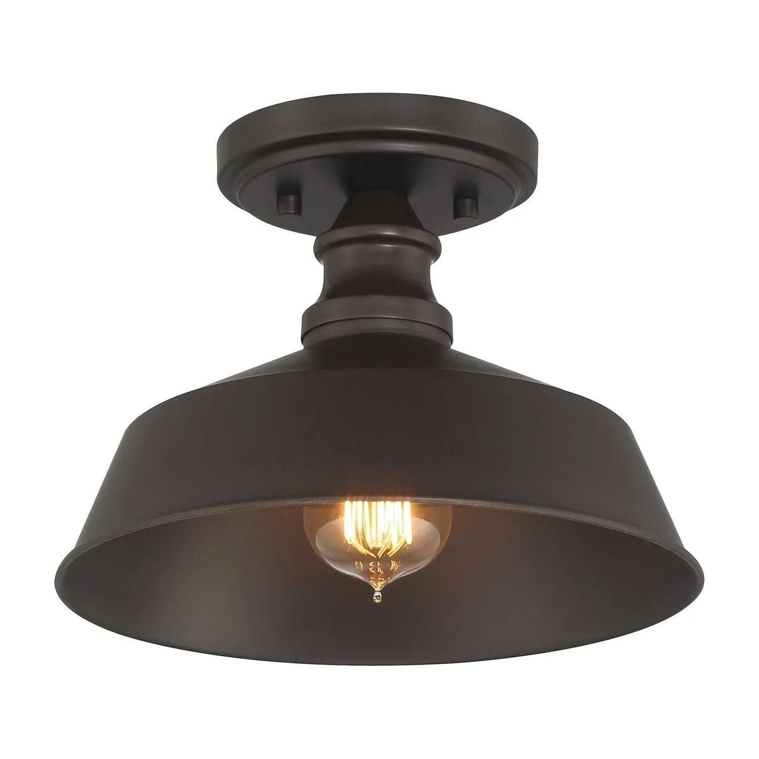 Meridian Lite Trends - Meridian Semi-Flush Mount - M60068ORB - Canada Light Shop
