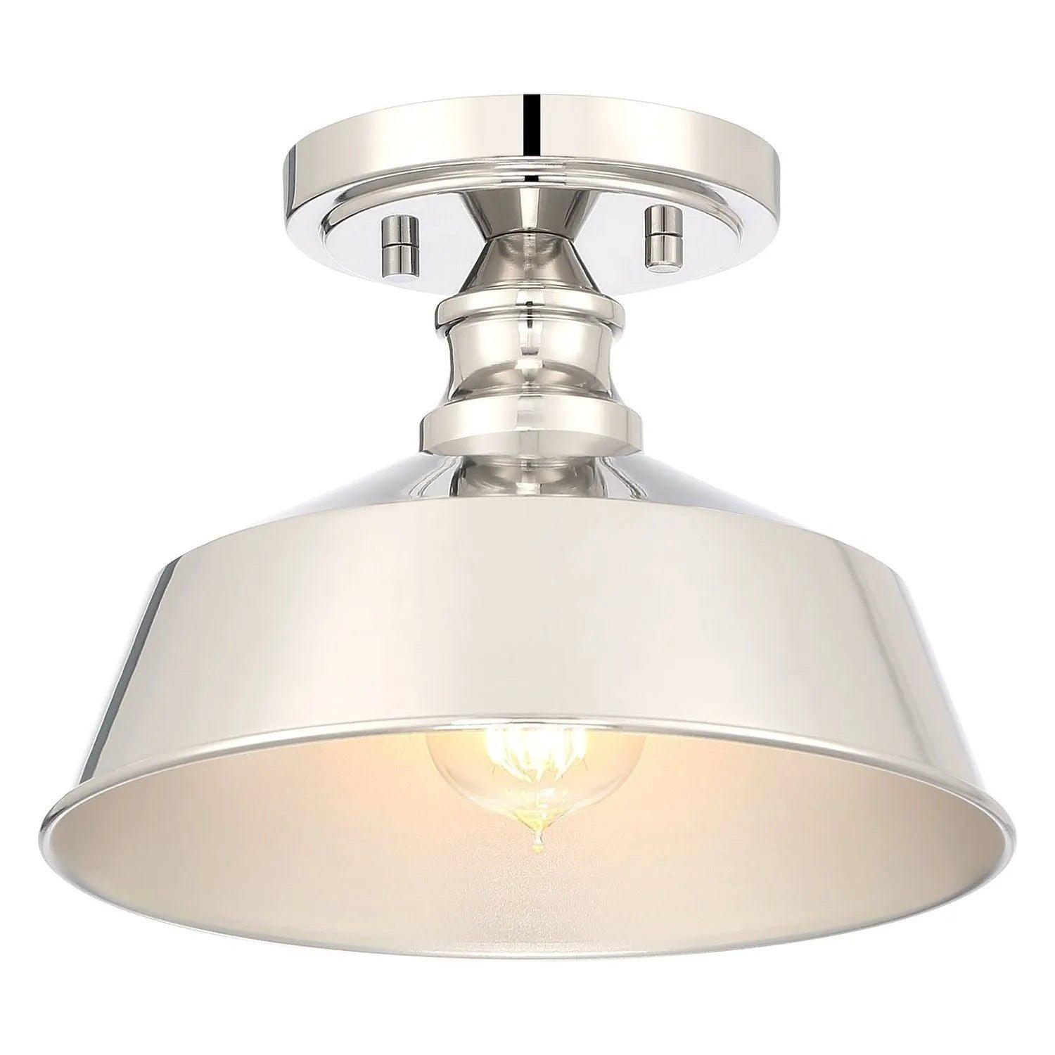 Meridian Lite Trends - Meridian Semi-Flush Mount - M60068PN - Canada Light Shop