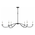 Meridian Lite Trends - Meridian Six Light Chandelier - M100105MBK - Canada Light Shop