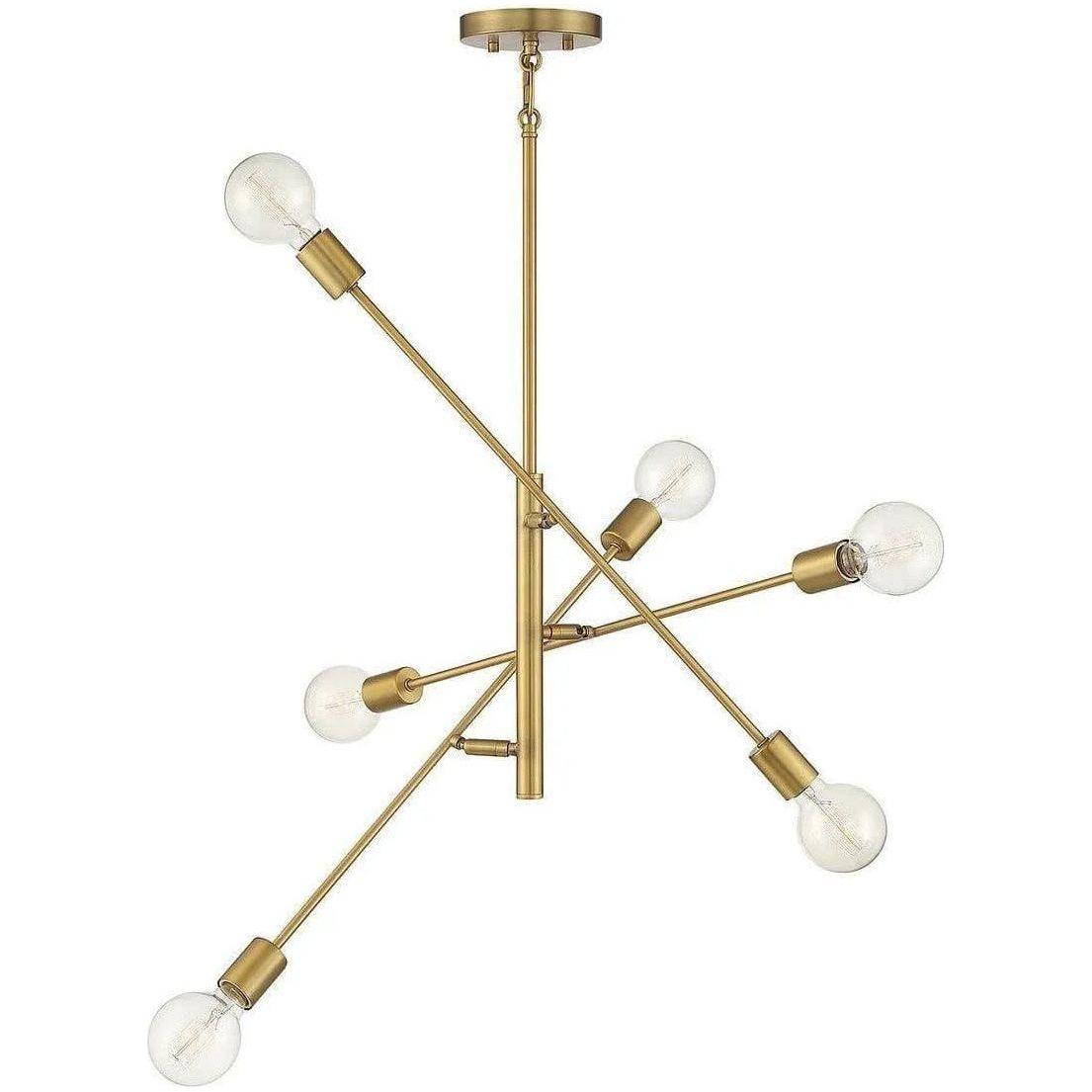 Meridian Lite Trends - Meridian Six Light Chandelier - M10084NB - Canada Light Shop