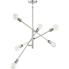 Meridian Lite Trends - Meridian Six Light Chandelier - M10084PN - Canada Light Shop