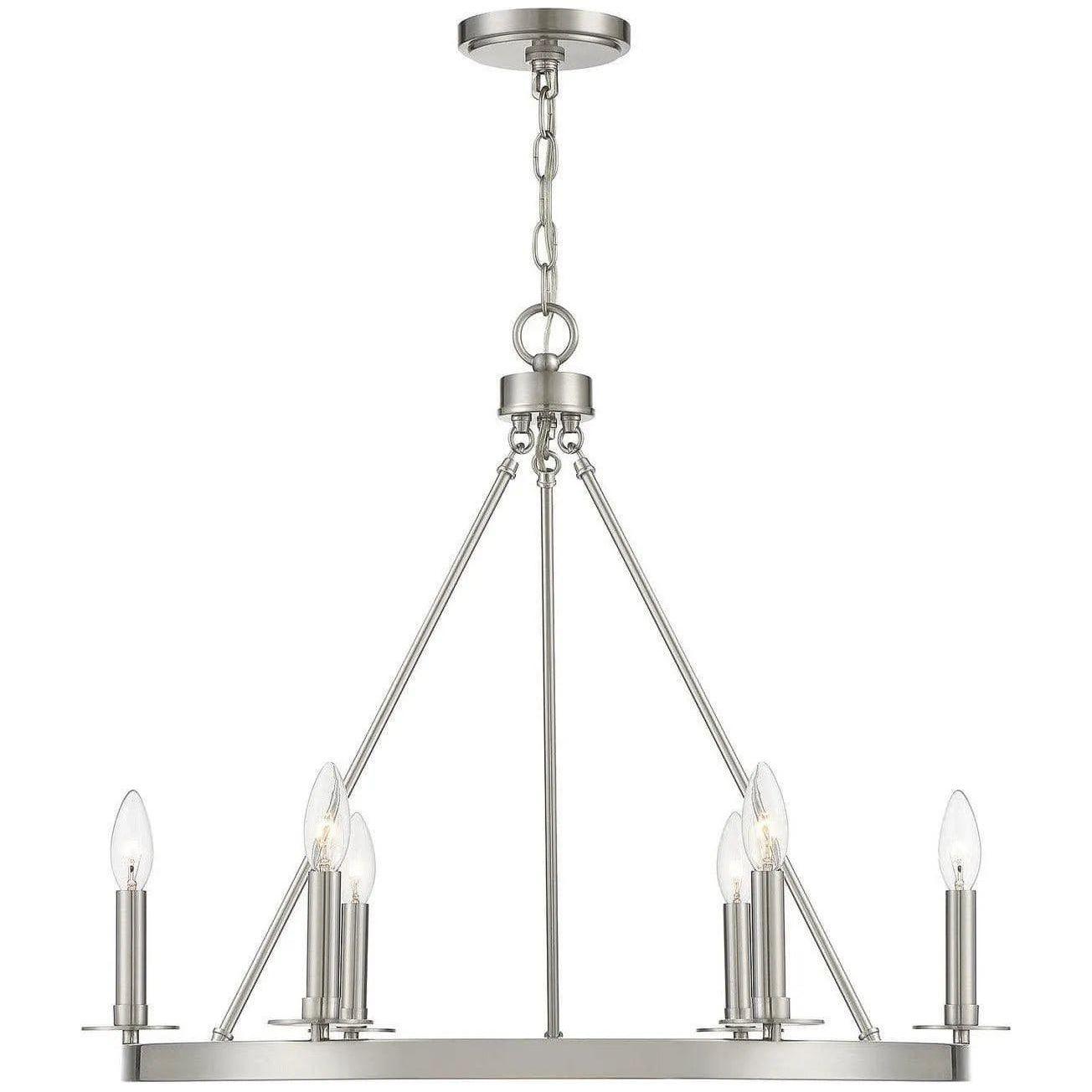 Meridian Lite Trends - Meridian Six Light Chandelier - M10093BN - Canada Light Shop