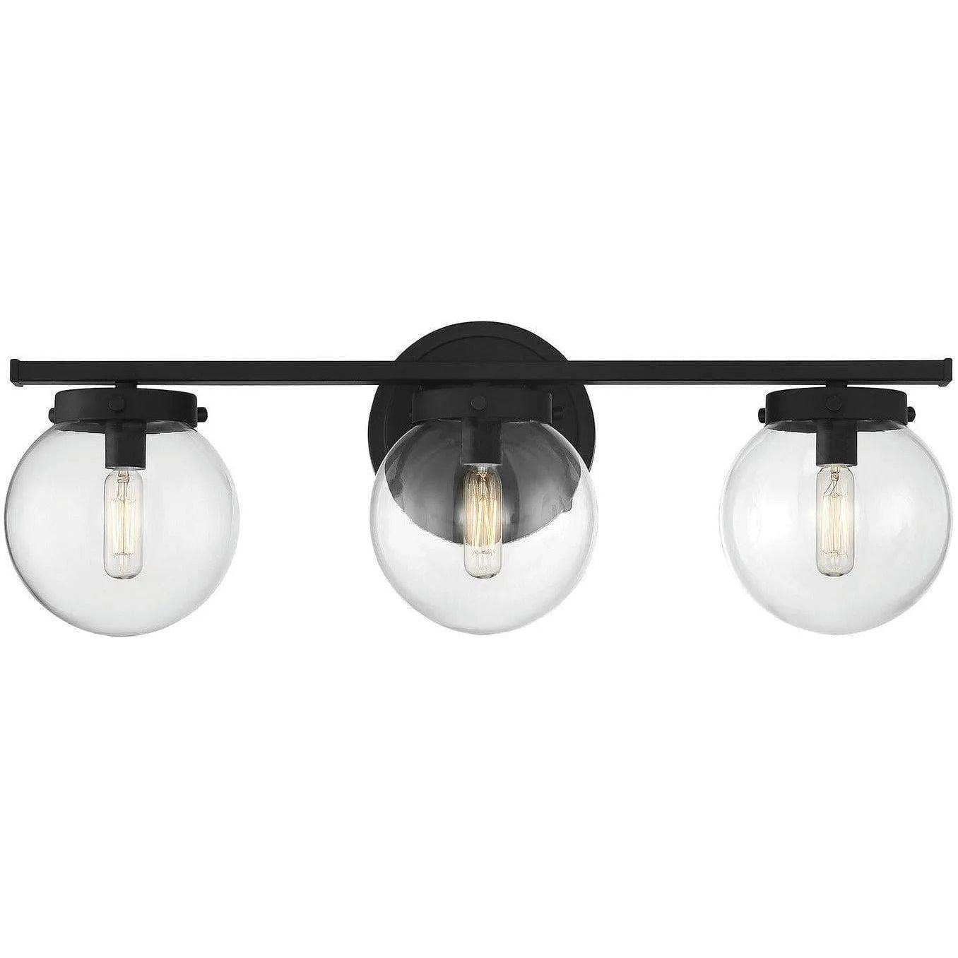 Meridian Lite Trends - Meridian Three Light Bath Bar - M80024MBK - Canada Light Shop
