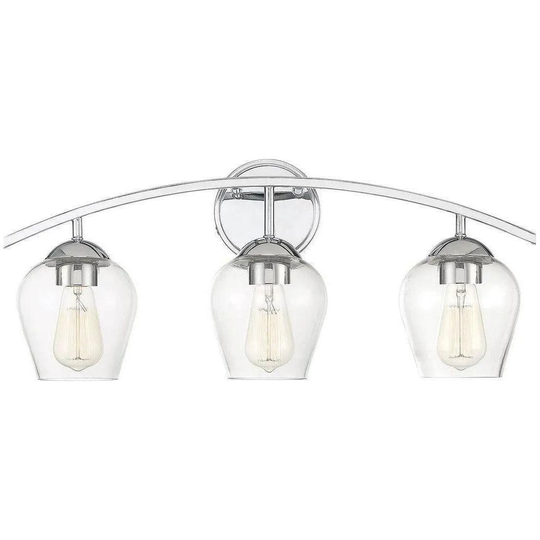 Meridian Lite Trends - Meridian Three Light Bath Bar - M80032CH - Canada Light Shop