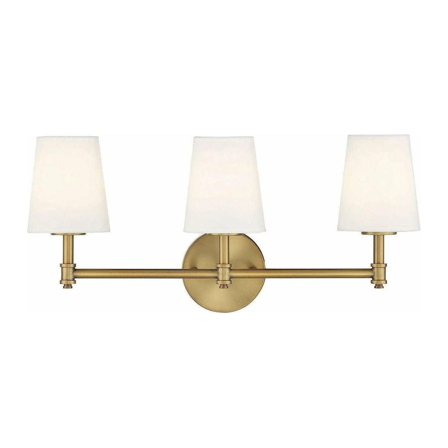 Meridian Lite Trends - Meridian Three Light Bathroom Vanity Light - M80051NB - Canada Light Shop