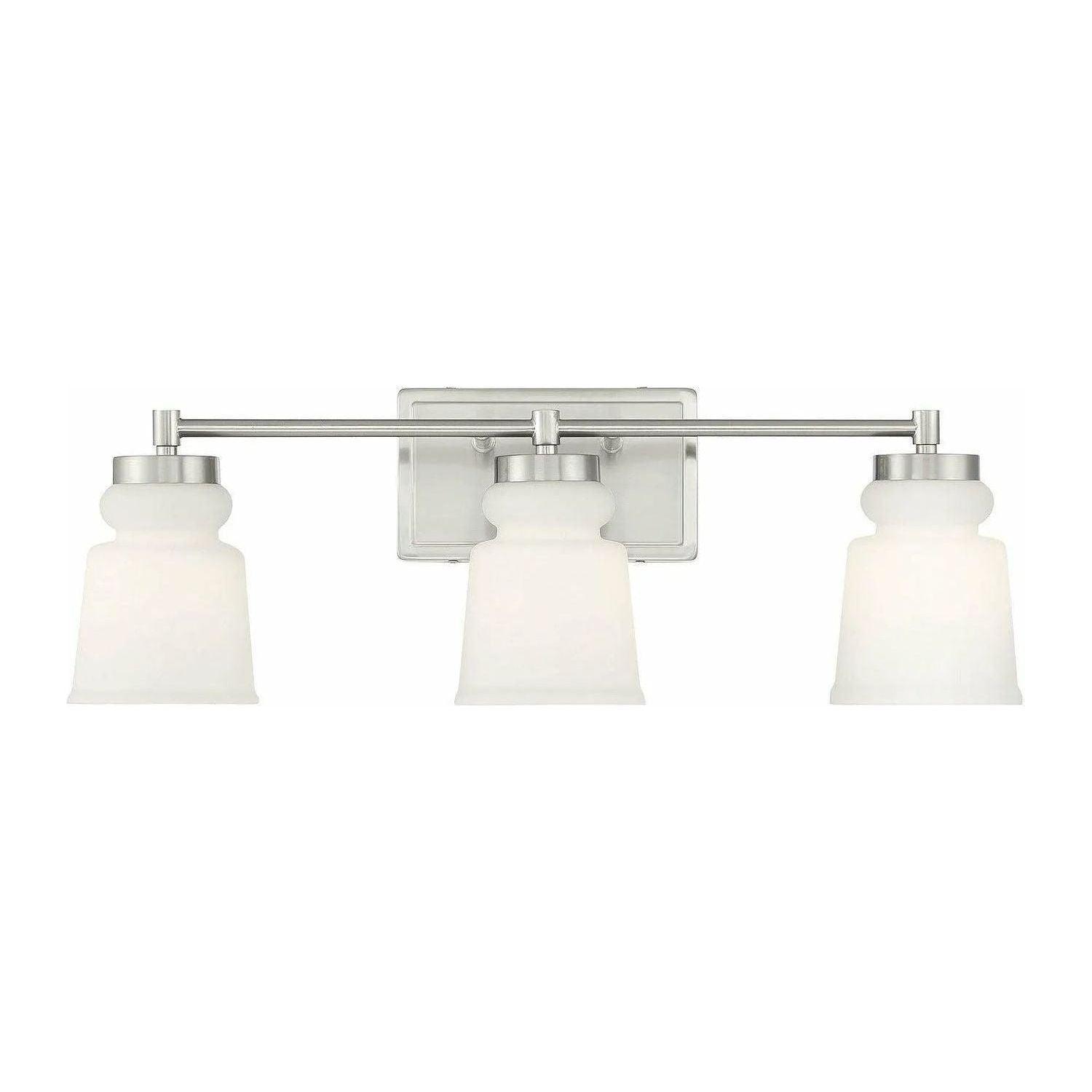 Meridian Lite Trends - Meridian Three Light Bathroom Vanity Light - M80058BN - Canada Light Shop