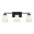 Meridian Lite Trends - Meridian Three Light Bathroom Vanity Light - M80058MBK - Canada Light Shop
