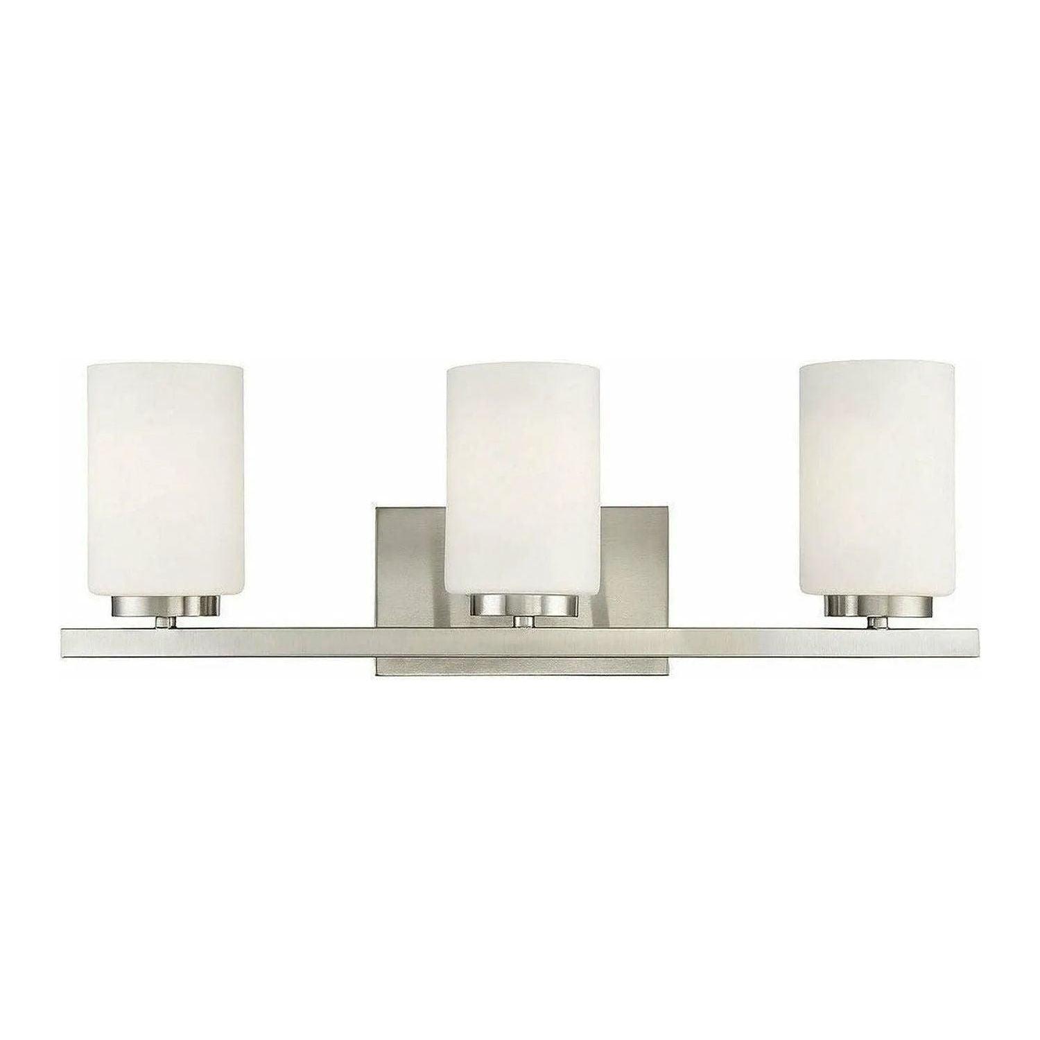 Meridian Lite Trends - Meridian Three Light Bathroom Vanity Light - M80067BN - Canada Light Shop