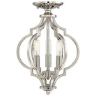 Meridian Lite Trends - Meridian Three Light Semi Flush Mount - M60055PN - Canada Light Shop