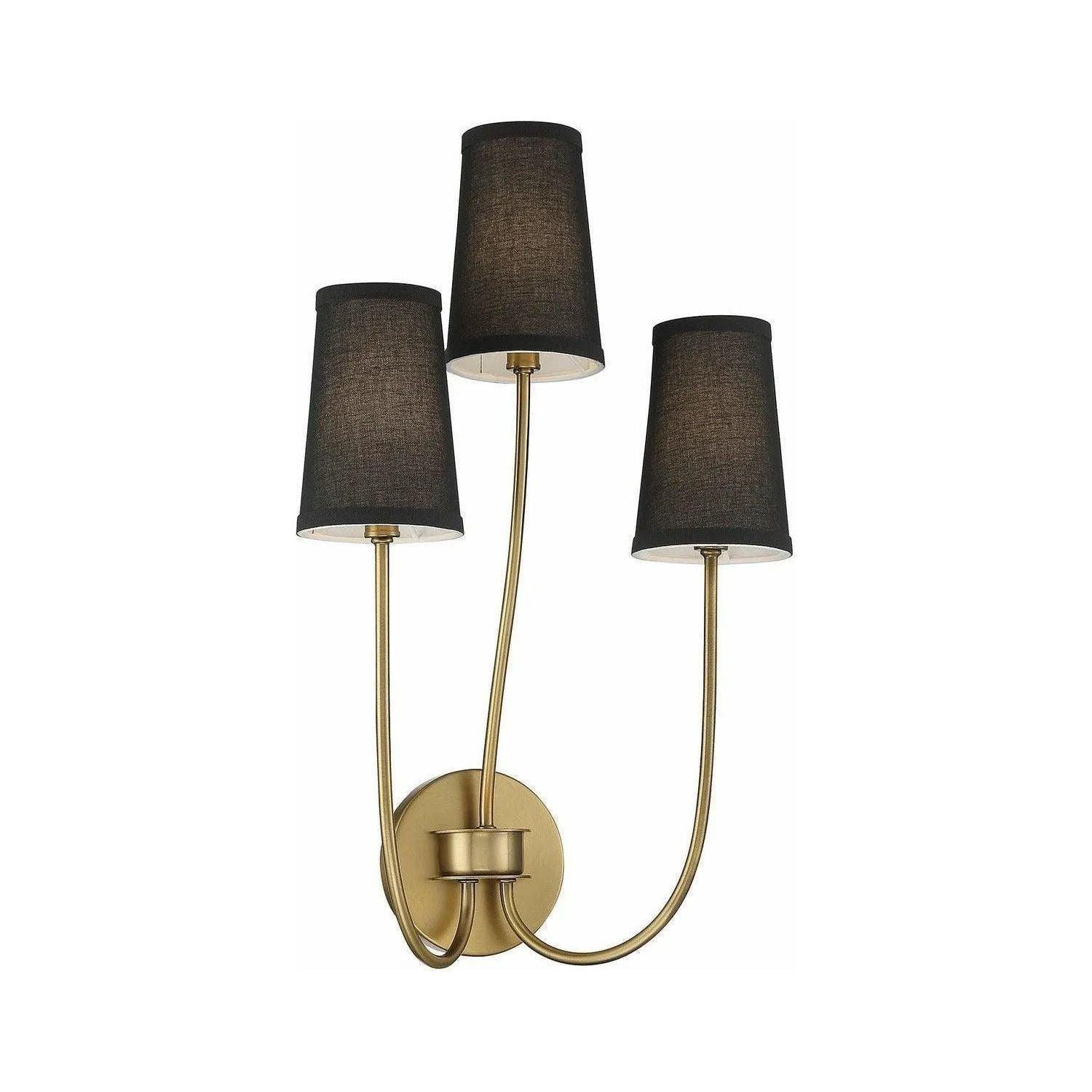 Meridian Lite Trends - Meridian Three Light Wall Sconce - M90065NB - Canada Light Shop