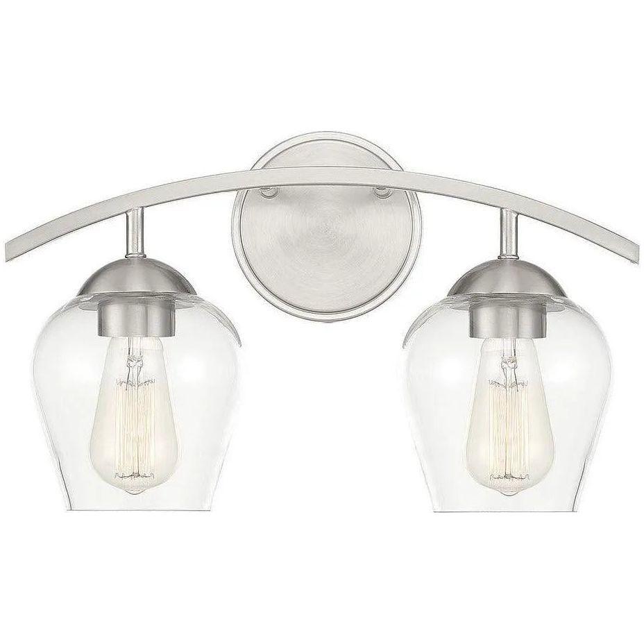 Meridian Lite Trends - Meridian Two Light Bath Bar - M80031BN - Canada Light Shop