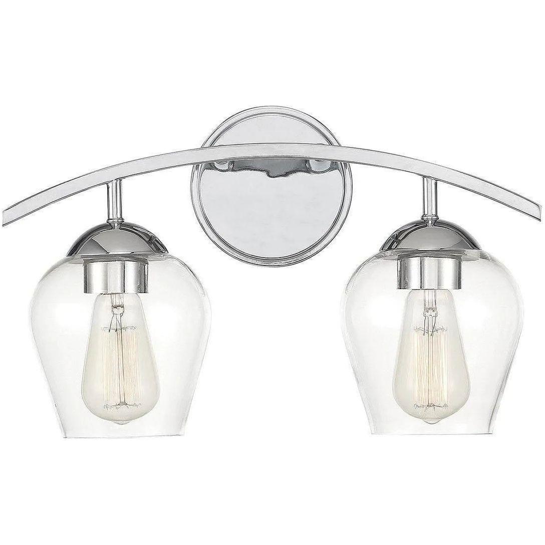 Meridian Lite Trends - Meridian Two Light Bath Bar - M80031CH - Canada Light Shop