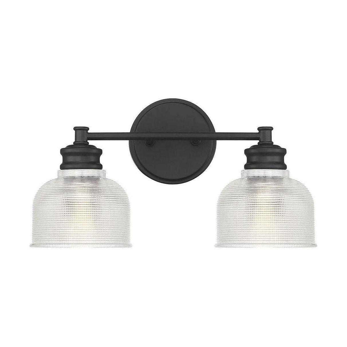Meridian Lite Trends - Meridian Two Light Bath Bar - M80034MBK - Canada Light Shop