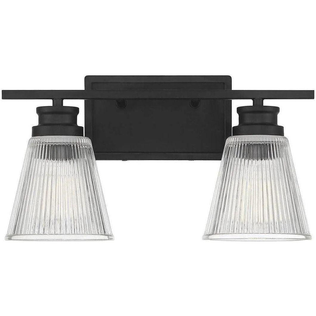 Meridian Lite Trends - Meridian Two Light Bath Bar - M80040MBK - Canada Light Shop