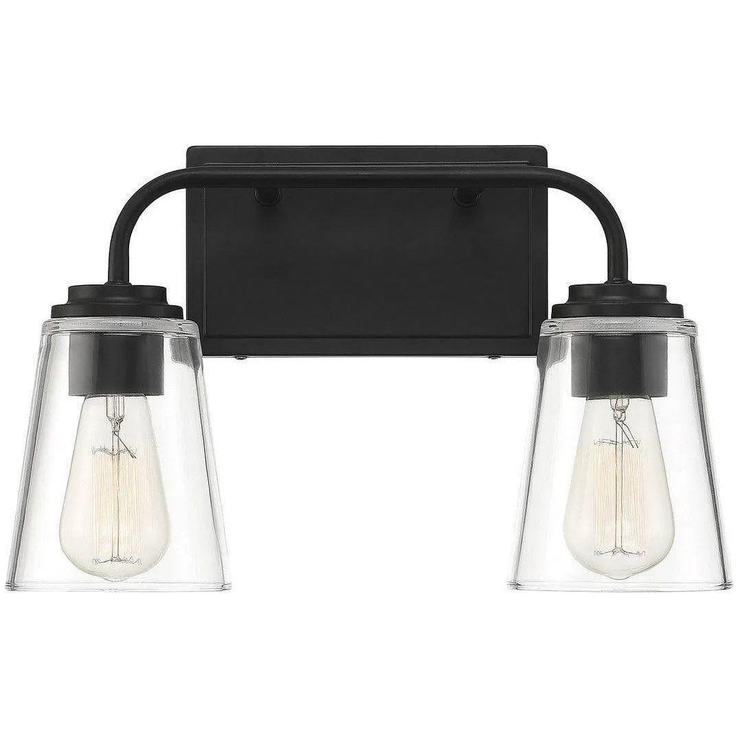 Meridian Lite Trends - Meridian Two Light Bath Bar - M80043MBK - Canada Light Shop